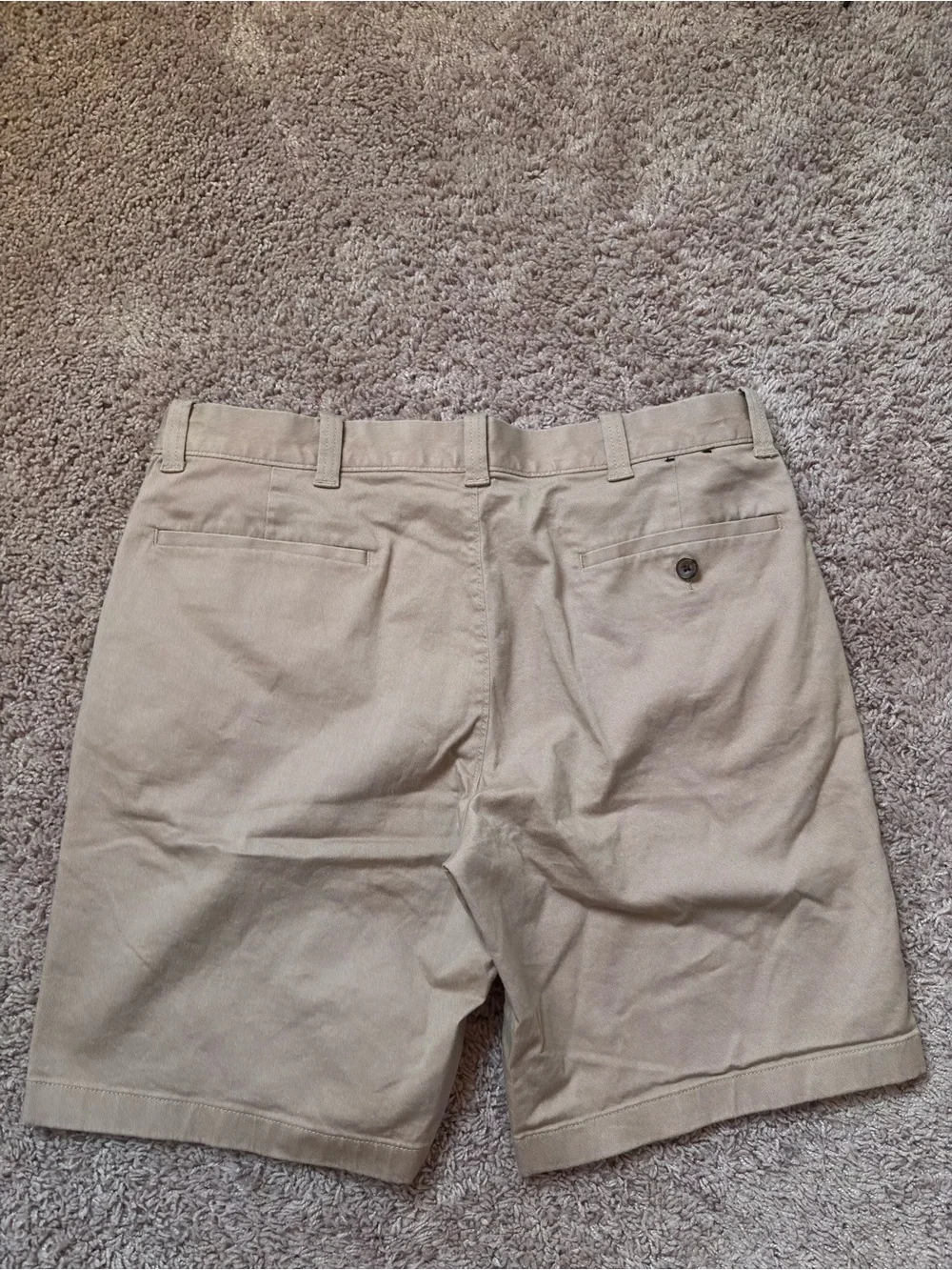 J. Crew Men's Khaki Flat Front Chino Shorts